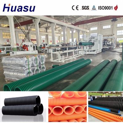 Dual Wall Pipe Production Line with 500mm 1000mm Pipe Diameter Online Cut By Cutting Machine and High-Efficiency Cooling System