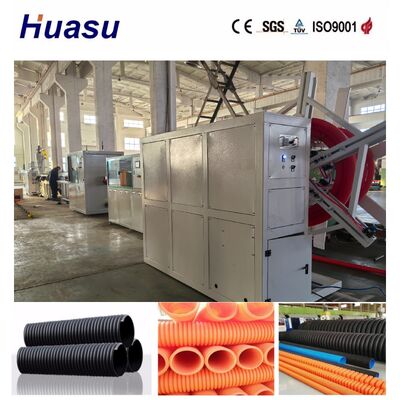 PLC Control With Touch Screen Single Wall Corrugated Pipe Extrusion Line for High Productivity and Energy Saving