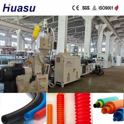 High Automation HDPE Corrugated Pipe Plant with 32mm-1600mm Pipe Diameter Range and Nitriding Treatment Screw for Cable Protection