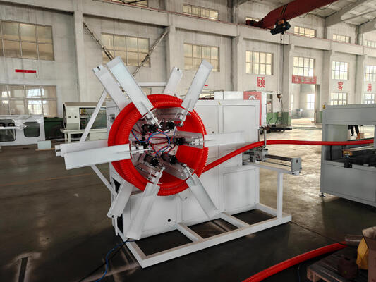 Double Wall Corrugated Pipe Extrusion Line with Siemens Main Electrical Parts and Aluminium Alloy Mould for DWC Pipe Production