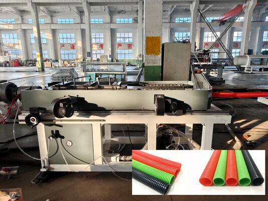 Single Wall Corrugated Pipe Extrusion Line with PLC Control High Quality Steel Water Sleeve and Siemens/Schneider Main Electrics