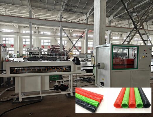 38CrMoAlA Barrel Material Single Wall Corrugated Pipe Extrusion Line with PLC Remote Control and Siemens Schneider Main Electrics